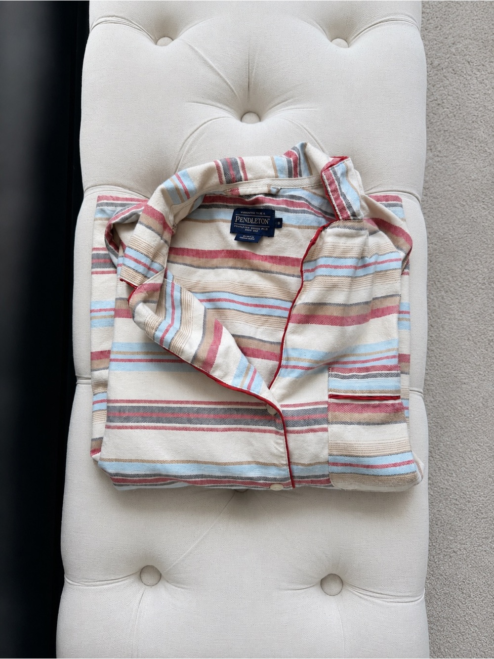 Pendleton Women’s Striped Button Front Shirt Jacket Shacket